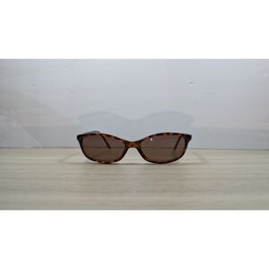 Tortoiseshell Rectangular Sunglasses Brown Lens Slim Retro Y2K Style